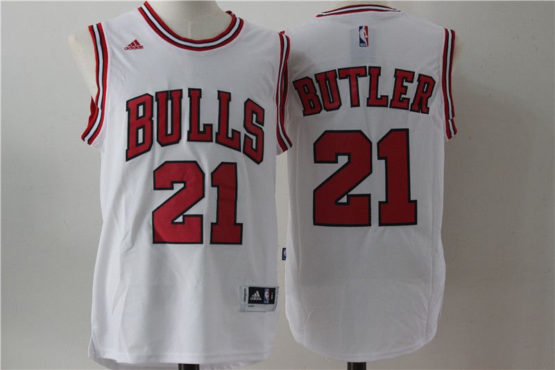 Men Chicago Bulls #21 Butler White Adidas NBA Jersey